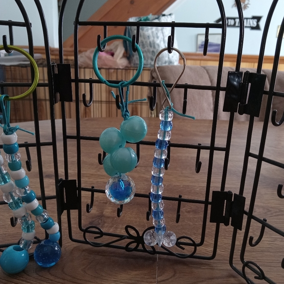 Detroit lions colors beaded keychains - Picture 2 of 3